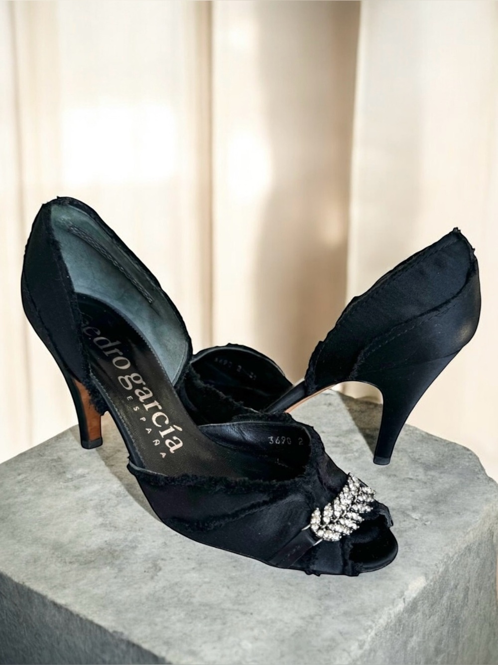 Pedro Garcia Swarovski Crystal Heels D’Orsay Pumps